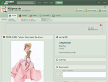 Tablet Screenshot of kittymariah.deviantart.com