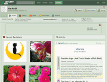 Tablet Screenshot of marionm.deviantart.com