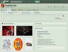 Tablet Screenshot of flamehaze-club.deviantart.com