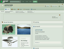 Tablet Screenshot of painterdude.deviantart.com