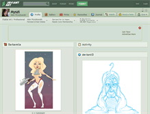 Tablet Screenshot of myszt.deviantart.com