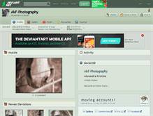 Tablet Screenshot of akf-photography.deviantart.com