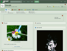 Tablet Screenshot of cine-arts.deviantart.com