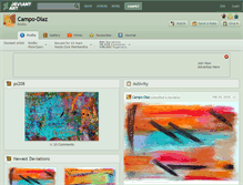 Tablet Screenshot of campo-diaz.deviantart.com