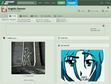 Tablet Screenshot of angelic-demon.deviantart.com