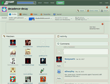 Tablet Screenshot of decadence-decay.deviantart.com