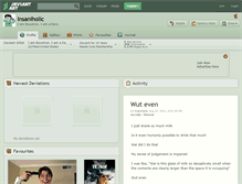 Tablet Screenshot of insaniholic.deviantart.com