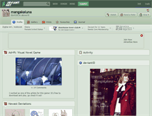Tablet Screenshot of mangakaluna.deviantart.com