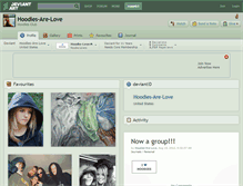 Tablet Screenshot of hoodies-are-love.deviantart.com