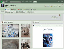 Tablet Screenshot of hazel-eyez-raine.deviantart.com