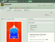 Tablet Screenshot of islamicartists.deviantart.com