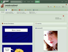 Tablet Screenshot of crazedsweetheart.deviantart.com