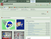 Tablet Screenshot of domodramadude.deviantart.com