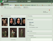 Tablet Screenshot of kidumiel.deviantart.com