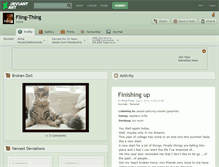 Tablet Screenshot of fling-thing.deviantart.com