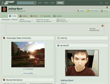 Tablet Screenshot of joshua-rawr.deviantart.com