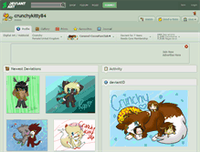 Tablet Screenshot of crunchykitty84.deviantart.com