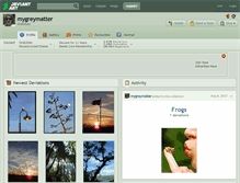Tablet Screenshot of mygreymatter.deviantart.com