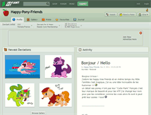 Tablet Screenshot of happy-pony-friends.deviantart.com