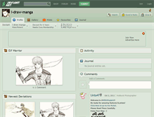 Tablet Screenshot of i-draw-manga.deviantart.com