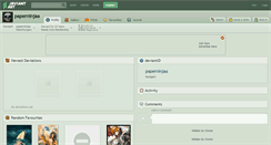 Desktop Screenshot of paperninjaa.deviantart.com
