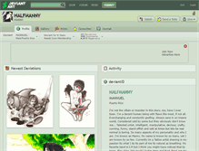 Tablet Screenshot of halfmanny.deviantart.com