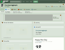 Tablet Screenshot of furrytoewigglesplz.deviantart.com
