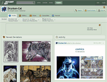 Tablet Screenshot of drunken-cat.deviantart.com