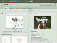 Tablet Screenshot of elcid423.deviantart.com