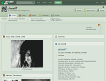 Tablet Screenshot of phaze87.deviantart.com