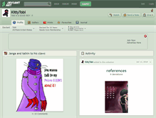 Tablet Screenshot of kittytobi.deviantart.com