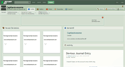 Desktop Screenshot of captianawesome.deviantart.com