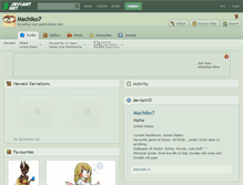 Tablet Screenshot of machiko7.deviantart.com