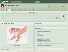 Tablet Screenshot of iradioactive-cookie.deviantart.com