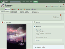 Tablet Screenshot of destroylove.deviantart.com