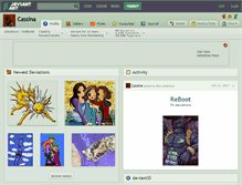 Tablet Screenshot of cassina.deviantart.com