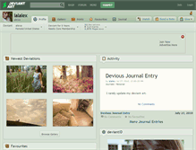 Tablet Screenshot of lalalex.deviantart.com