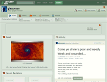 Tablet Screenshot of glassocean.deviantart.com