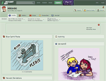 Tablet Screenshot of mikimiki.deviantart.com