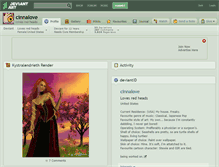 Tablet Screenshot of cinnalove.deviantart.com