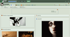 Desktop Screenshot of holyanger.deviantart.com