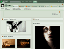 Tablet Screenshot of holyanger.deviantart.com