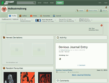 Tablet Screenshot of molkoarmstrong.deviantart.com
