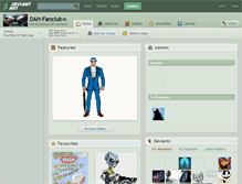 Tablet Screenshot of dah-fanclub.deviantart.com