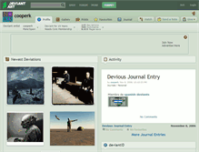 Tablet Screenshot of cooperk.deviantart.com
