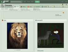 Tablet Screenshot of chocomix.deviantart.com