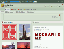 Tablet Screenshot of mechanizmz.deviantart.com