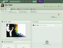 Tablet Screenshot of milky-nights.deviantart.com