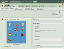 Tablet Screenshot of lambda.deviantart.com