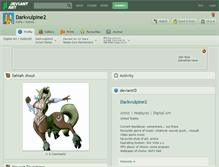Tablet Screenshot of darkvulpine2.deviantart.com